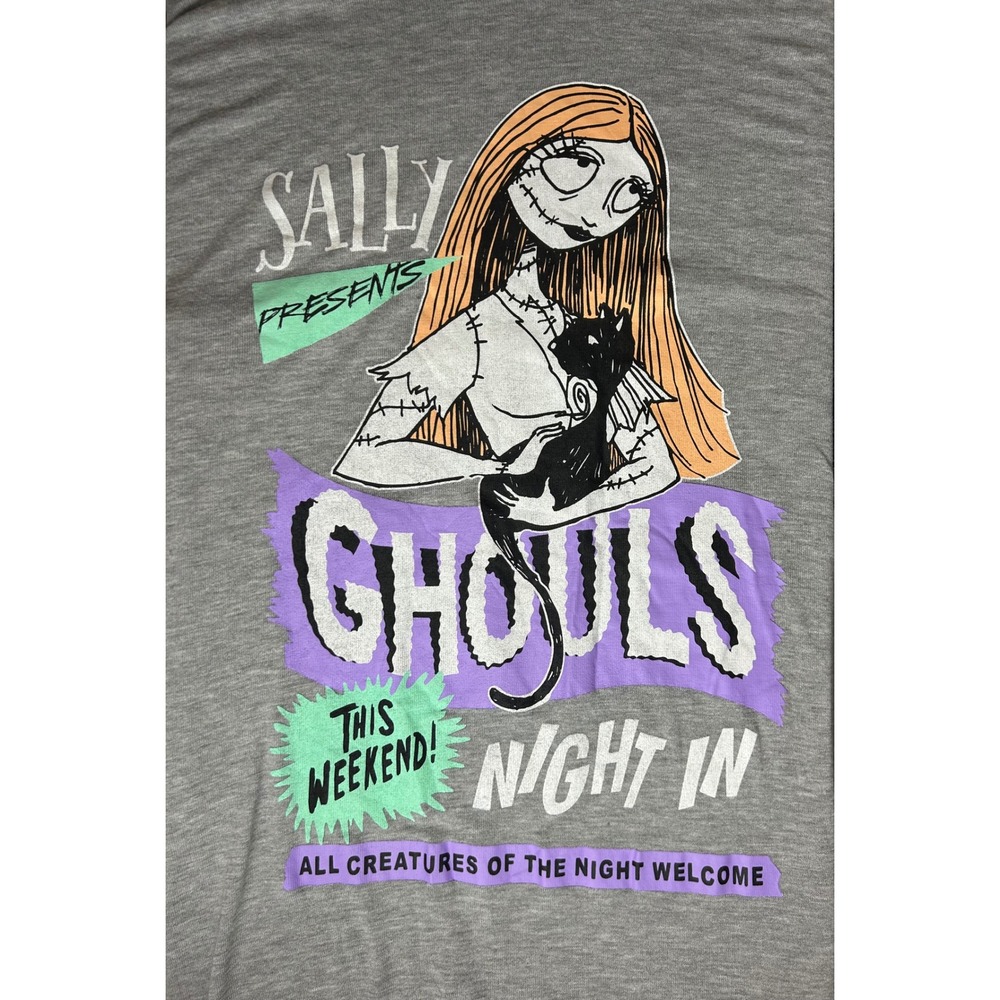 Disney Nightmare Before Christmas Sally Ghouls Night In Hooded Sleep Dress Large - Picture 8 of 11